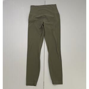 Lululemon Align II Pant Size 4 Green High Rise 25" inseam Stretch